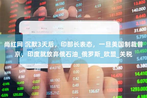尚红网 沉默3天后，印部长表态，一旦美国制裁普京，印度就放弃俄石油_俄罗斯_欧盟_关税