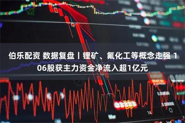 伯乐配资 数据复盘丨锂矿、氟化工等概念走强 106股获主力资金净流入超1亿元