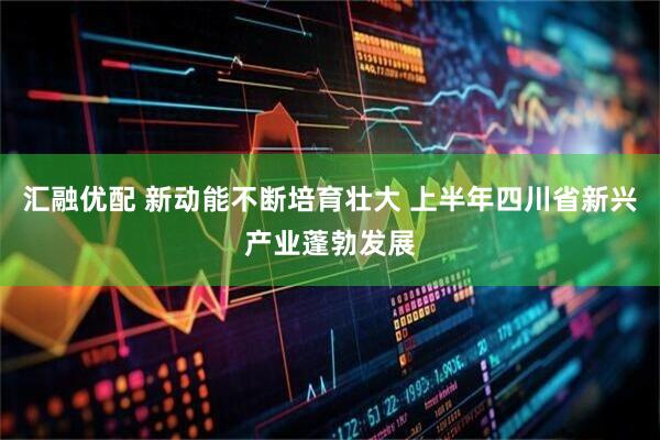 汇融优配 新动能不断培育壮大 上半年四川省新兴产业蓬勃发展